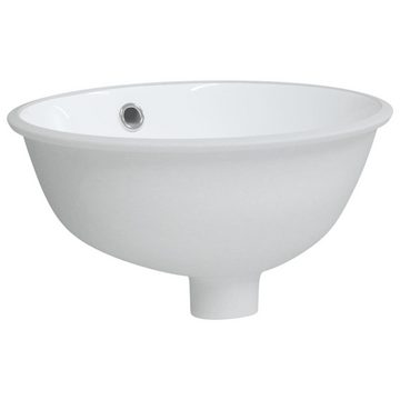 vidaXL Waschbecken Waschbecken Weiß 33x29x16,5 cm Oval Keramik