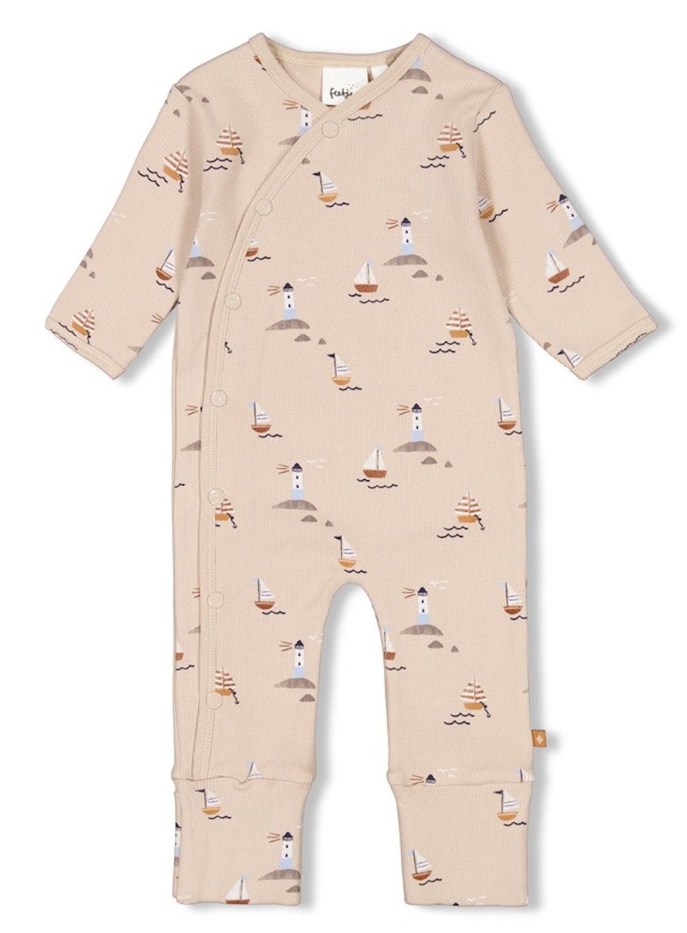 Feetje Pyjama Feetje Baby Jungen Strampler Strampelanzug Schlafanzug Krempelfuß (1 tlg)