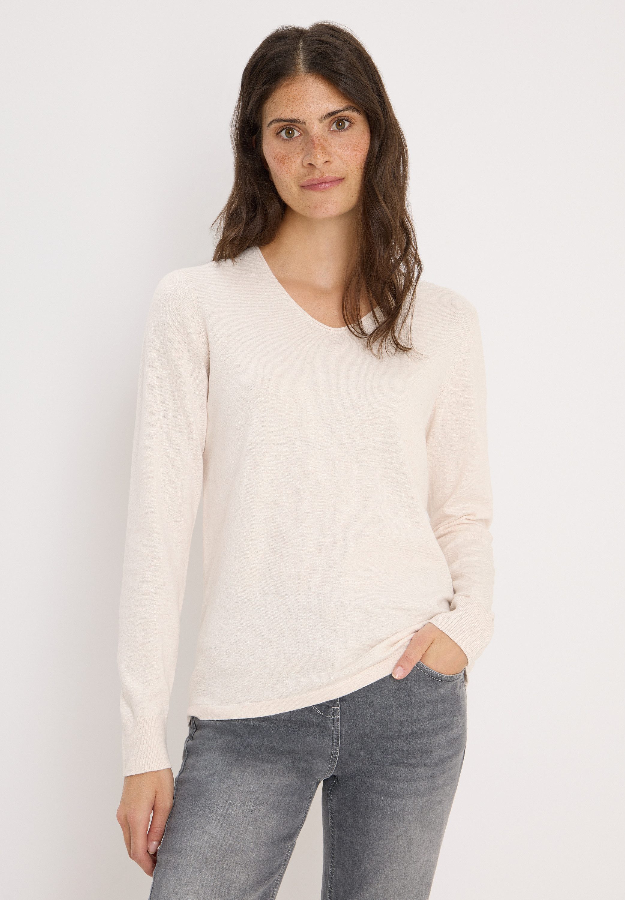 CECIL Strickpullover im soften Baumwoll-Mix günstig online kaufen