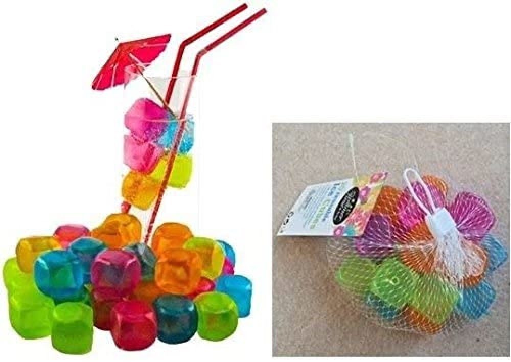 Eiswürfelform Eiswürfel Kunststoff bunt 25 Stück, Set.