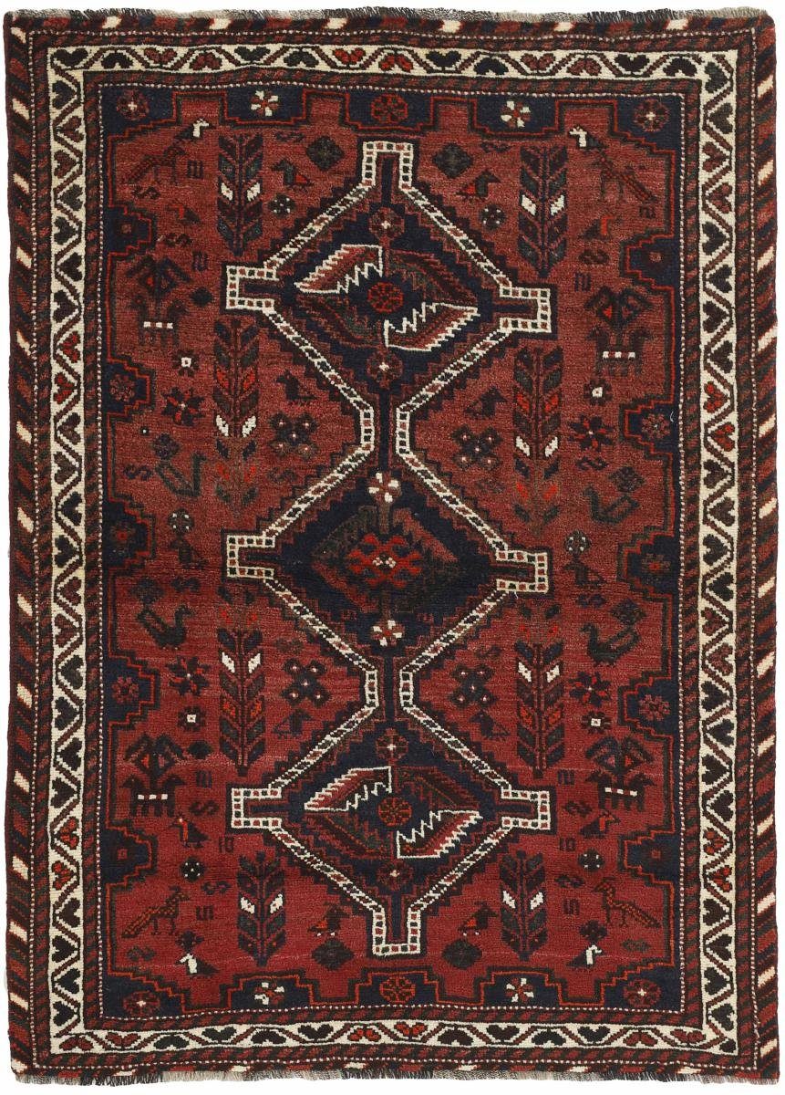 Orientteppich Shiraz 117x161 Handgeknüpfter Orientteppich / Perserteppich, Nain Trading, rechteckig, Höhe: 10 mm