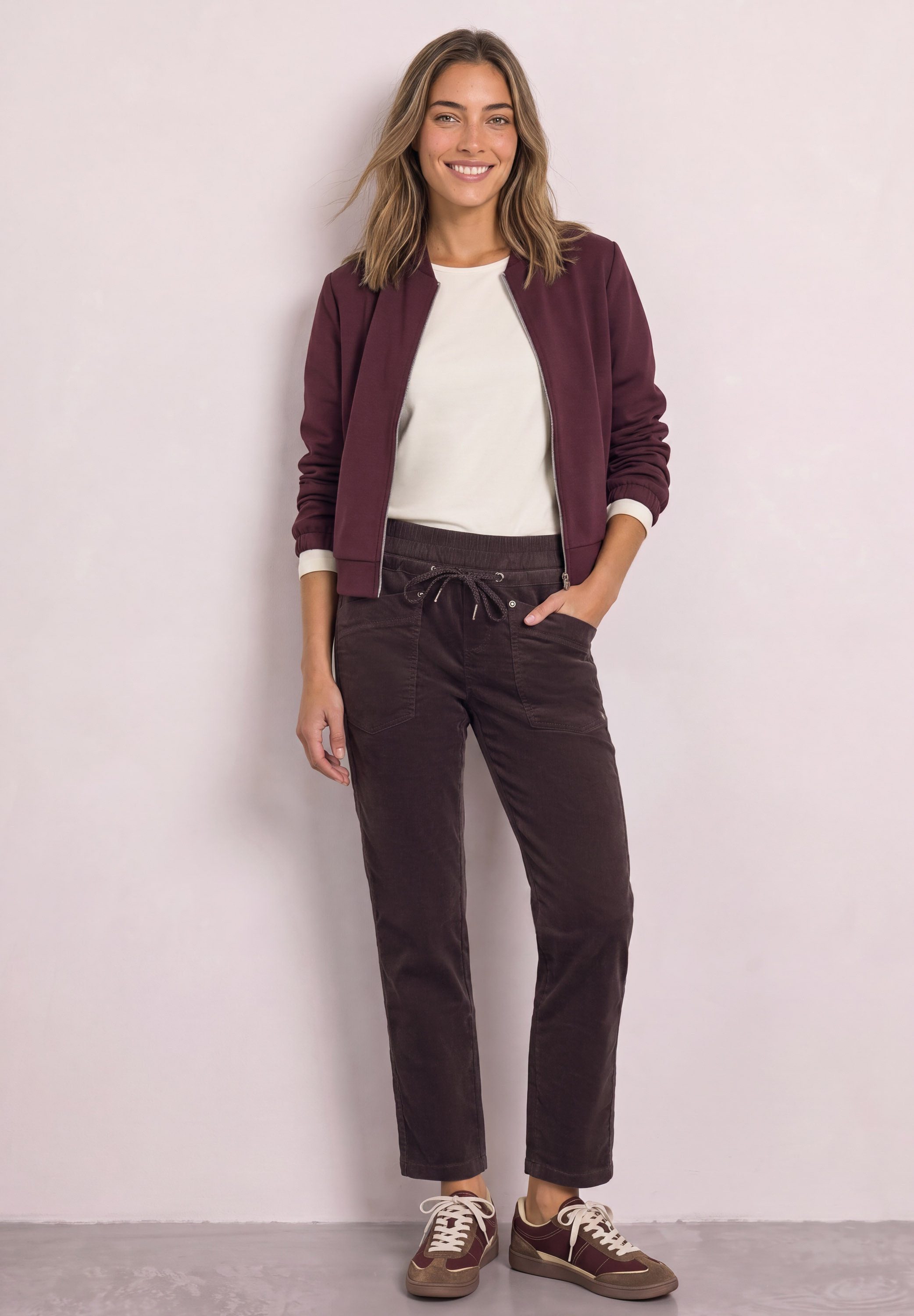 STREET ONE Stoffhose in Cord-Optik