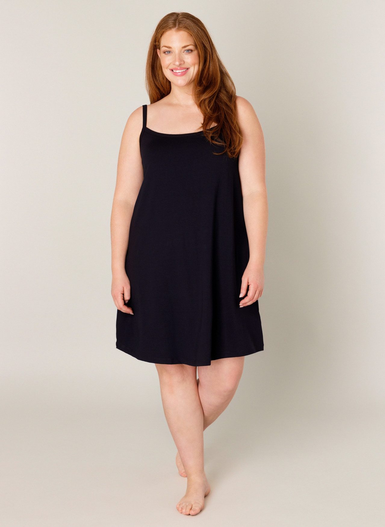 Base Level Curvy Trägerkleid Alissa Verstellbare Träger