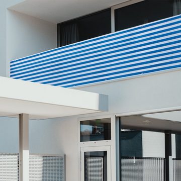 Sekey Balkonsichtschutz Sekey Balkonsichtschutz 75x300cm HDPE Sichtschutz Balkon Windschutz Terasse Sonnenschutz Balkonbespannung mit Aluminiumösen, Kordel und Kabelbinder Reißfest, wetterfest, UV-beständig, Allzweck-Gebrauch