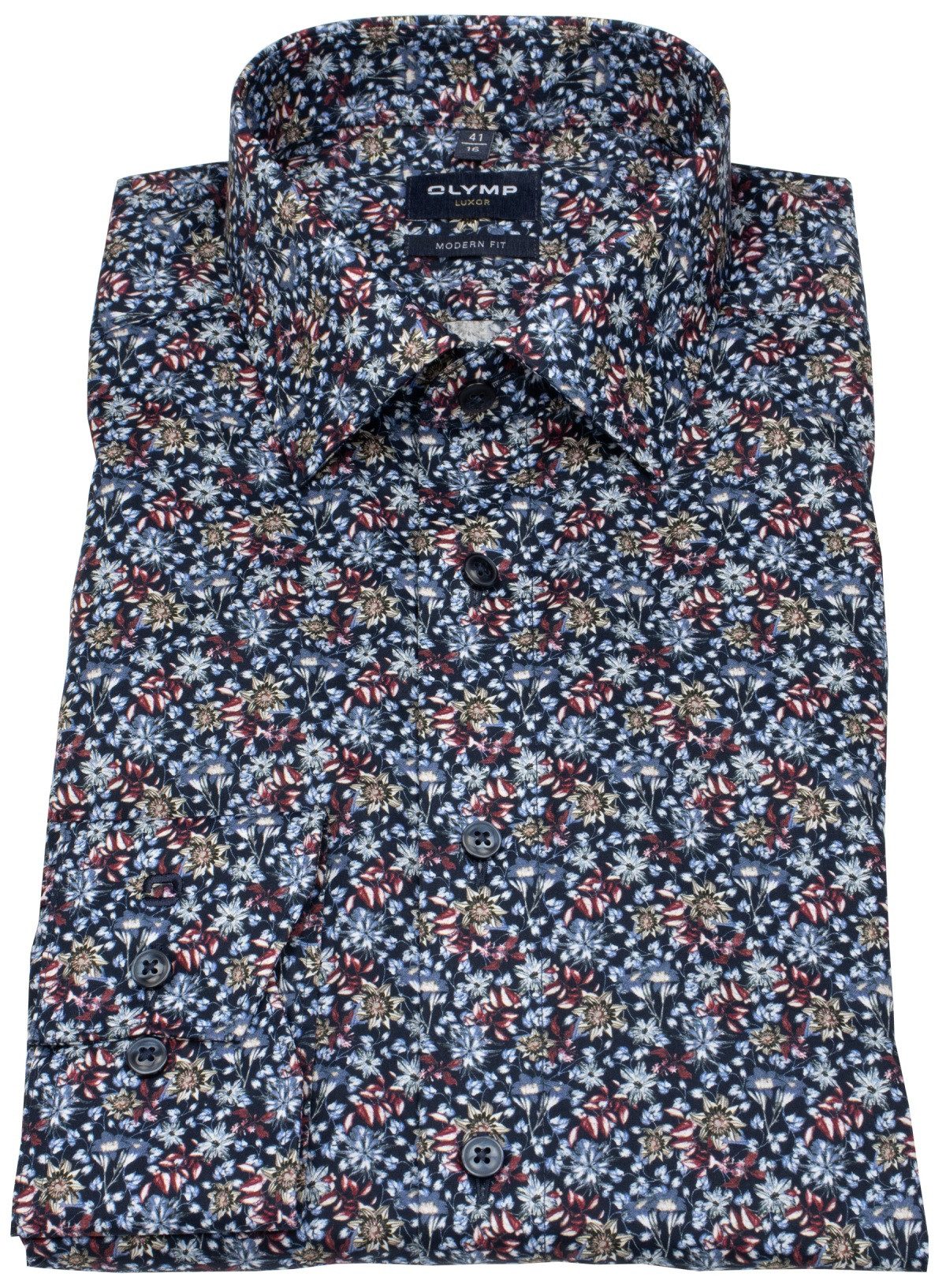 OLYMP Langarmhemd Modern Fit extra langer Arm leicht tailliert bügelfrei günstig online kaufen