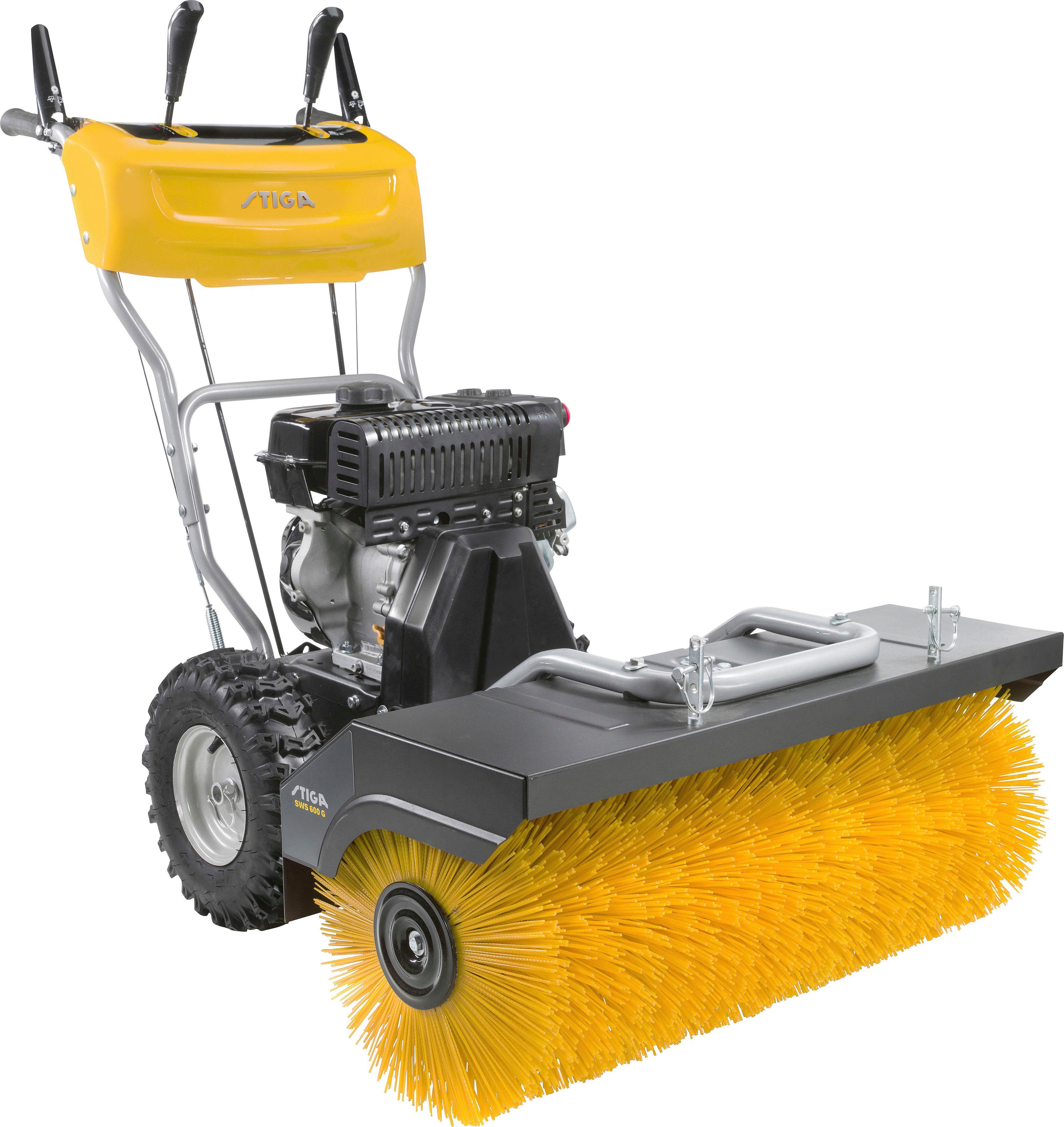 STIGA GARDEN Kehrmaschine SWS 600 G, 60 cm Arbeitsbreite, Radantrieb, 6 Vorwärts- und 2 Rückwärtsgänge