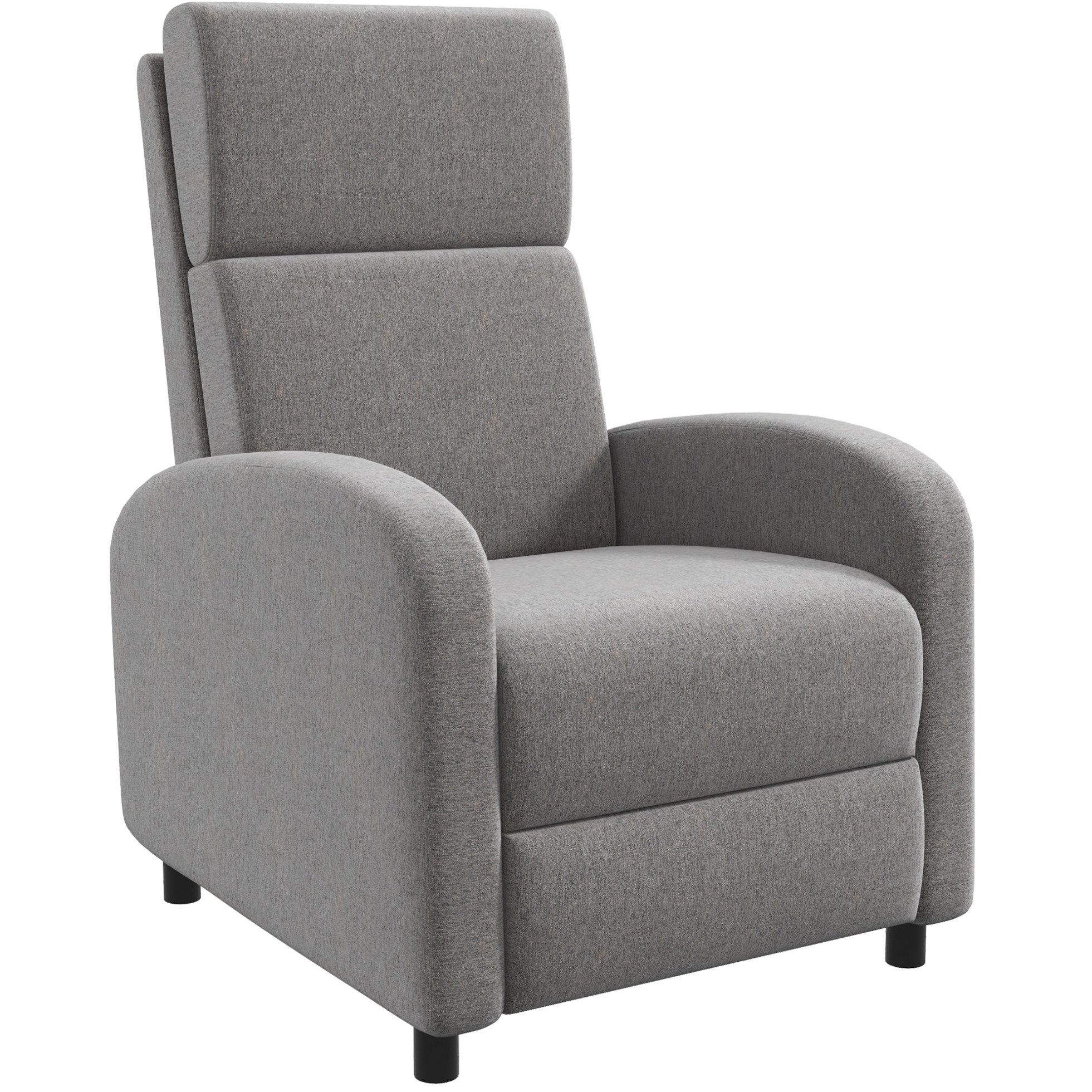 TV-Sessel 64x86x102 cm Leinenoptik gepolstert, Liegesessel Wohnzimmer