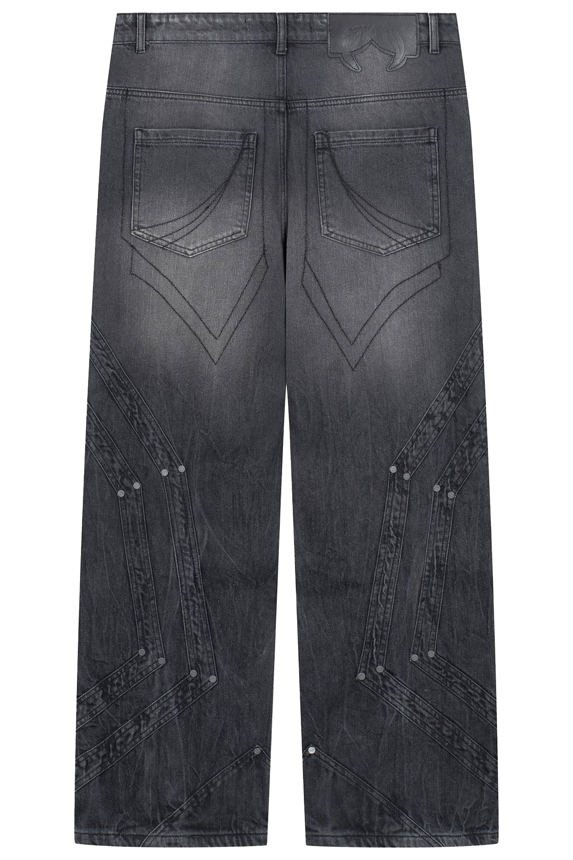 Favela Relax-fit-Jeans FAVELA Herren Baggy Jeans Heavy Cutline black wave w günstig online kaufen