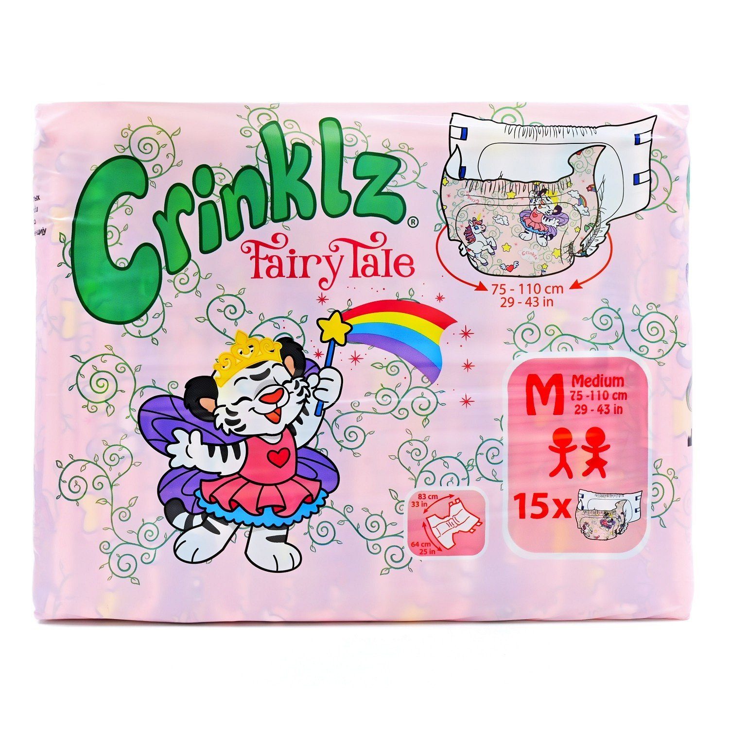 Crinklz Inkontinenzslip CRINKLZ Fairy Tale M, 15 St (15-St)