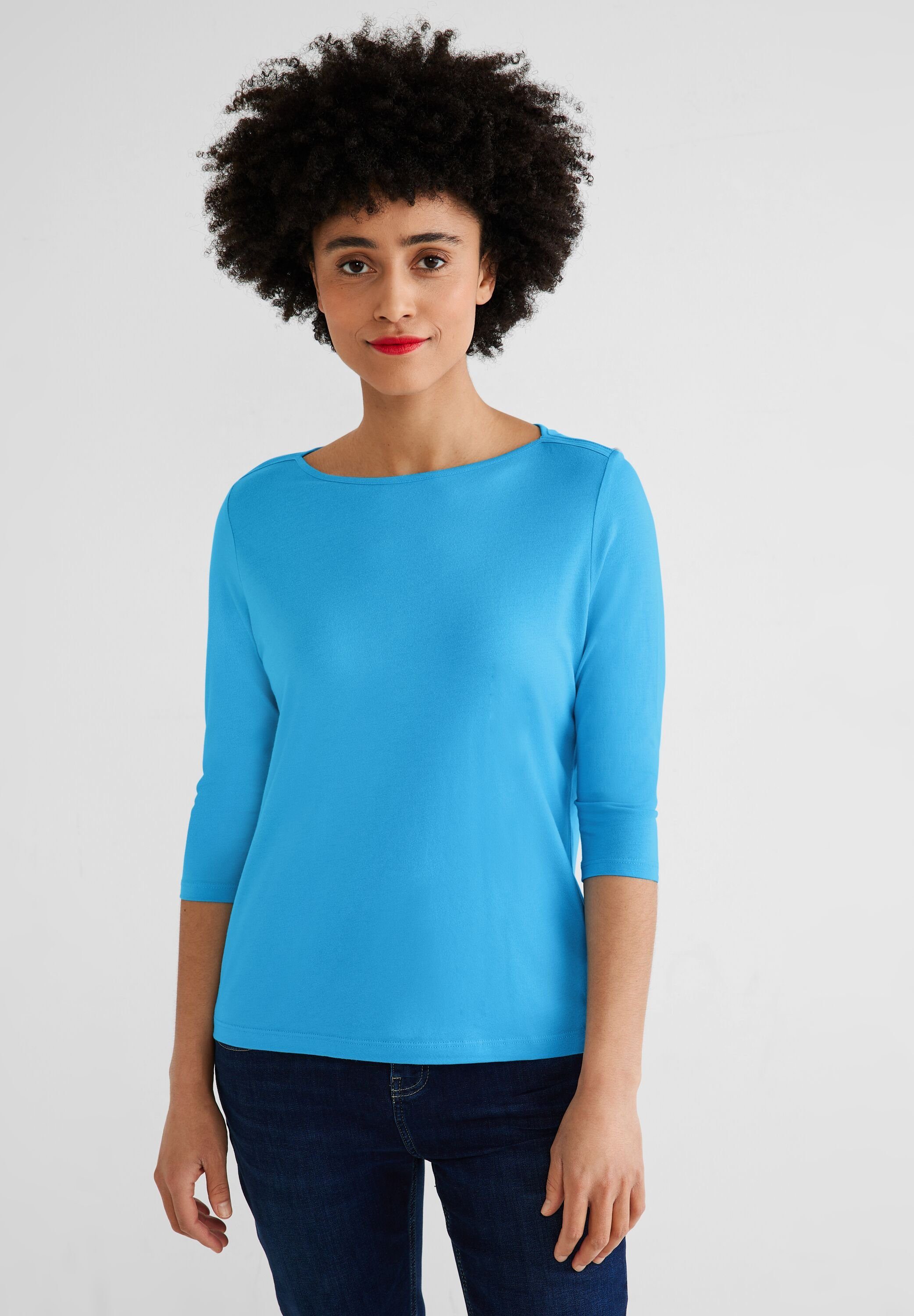 Ärmeln STREET blue 3/4 mit 3/4-Arm-Shirt splash ONE