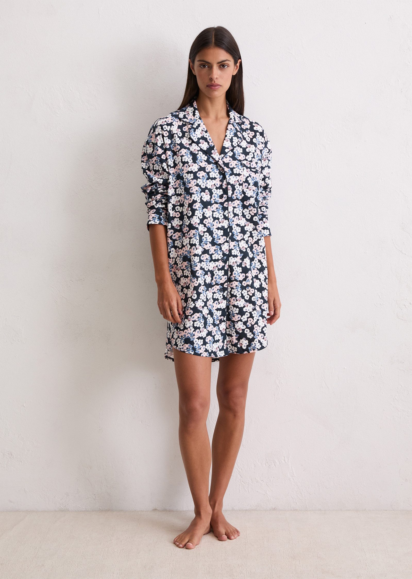 Marc O'Polo Nachthemd Single-Jersey Qualität, leicht, Brusttasche