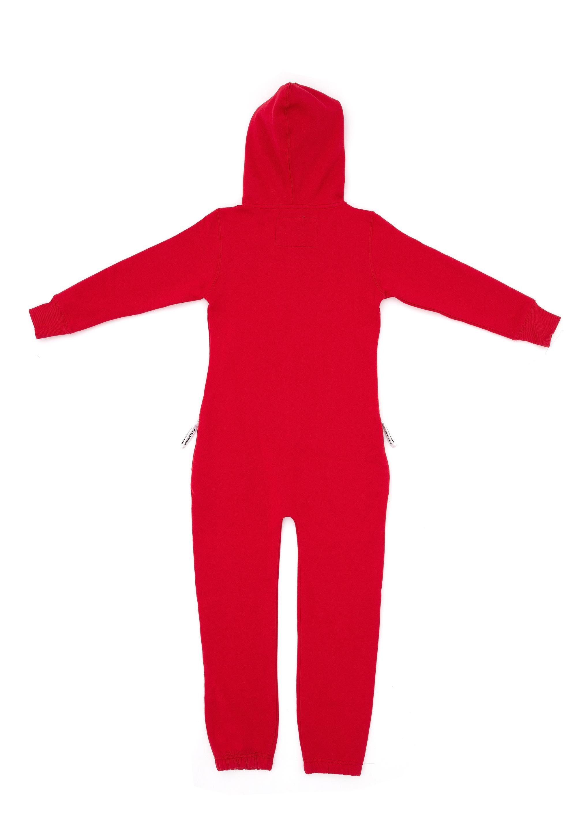 Komfort rot-weiß Moniz kuscheligem mit Jumpsuit