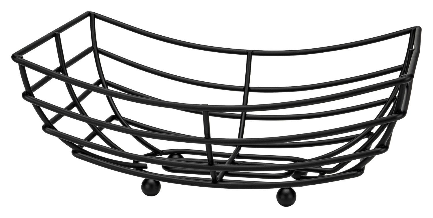 Justinus Brotkorb Brot-/Obstkorb JULIN, Schwarz, B 30 cm, Edelstahl