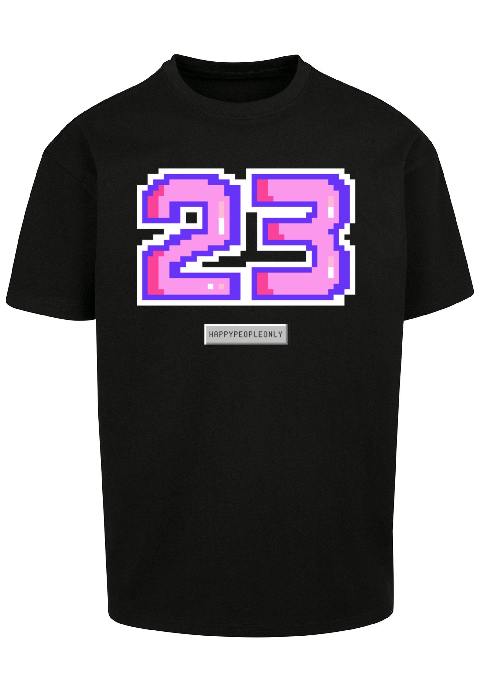 Pixel F4NT4STIC 23 Print T-Shirt schwarz pink