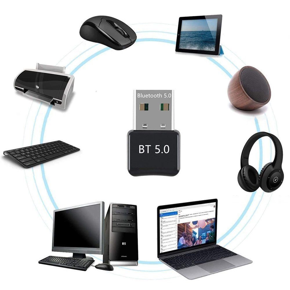 TUABUR Bluetooth®-Sender Bluetooth-Adapter USB 5.0, Bluetooth-Dongle/Stick