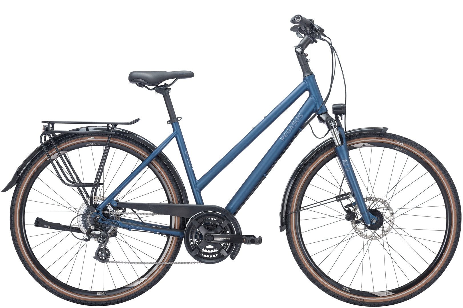 Pegasus Trekkingrad Pegasus Savona SL Disc 24 Damen Trapez petrol 2024, 24 Gang SHIMANO Acera, Kettenschaltung