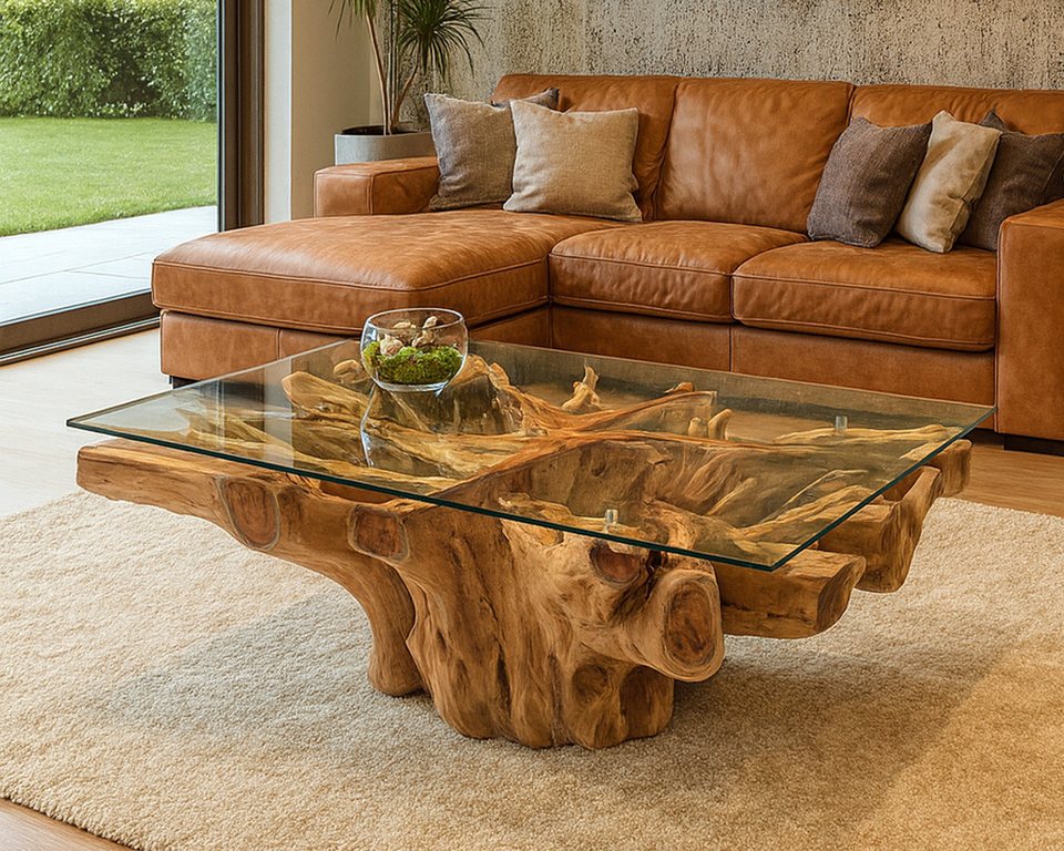 Bambus-Lounge Couchtisch Couchtisch Amazonas, Gr. 110 cm x 70 cm