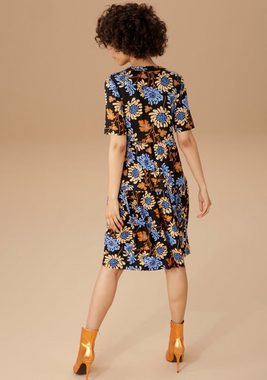 Aniston CASUAL Jerseykleid mit graphischem Blumendruck