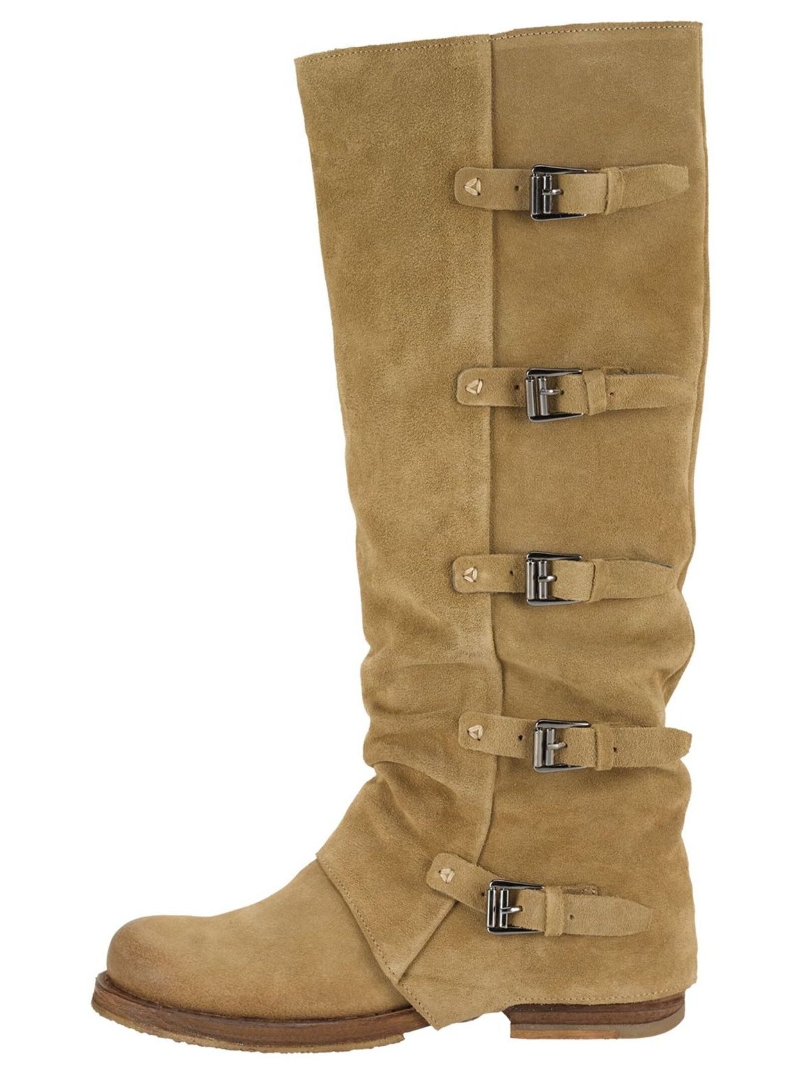Felmini Stiefel Veloursleder . Bikerboots günstig online kaufen