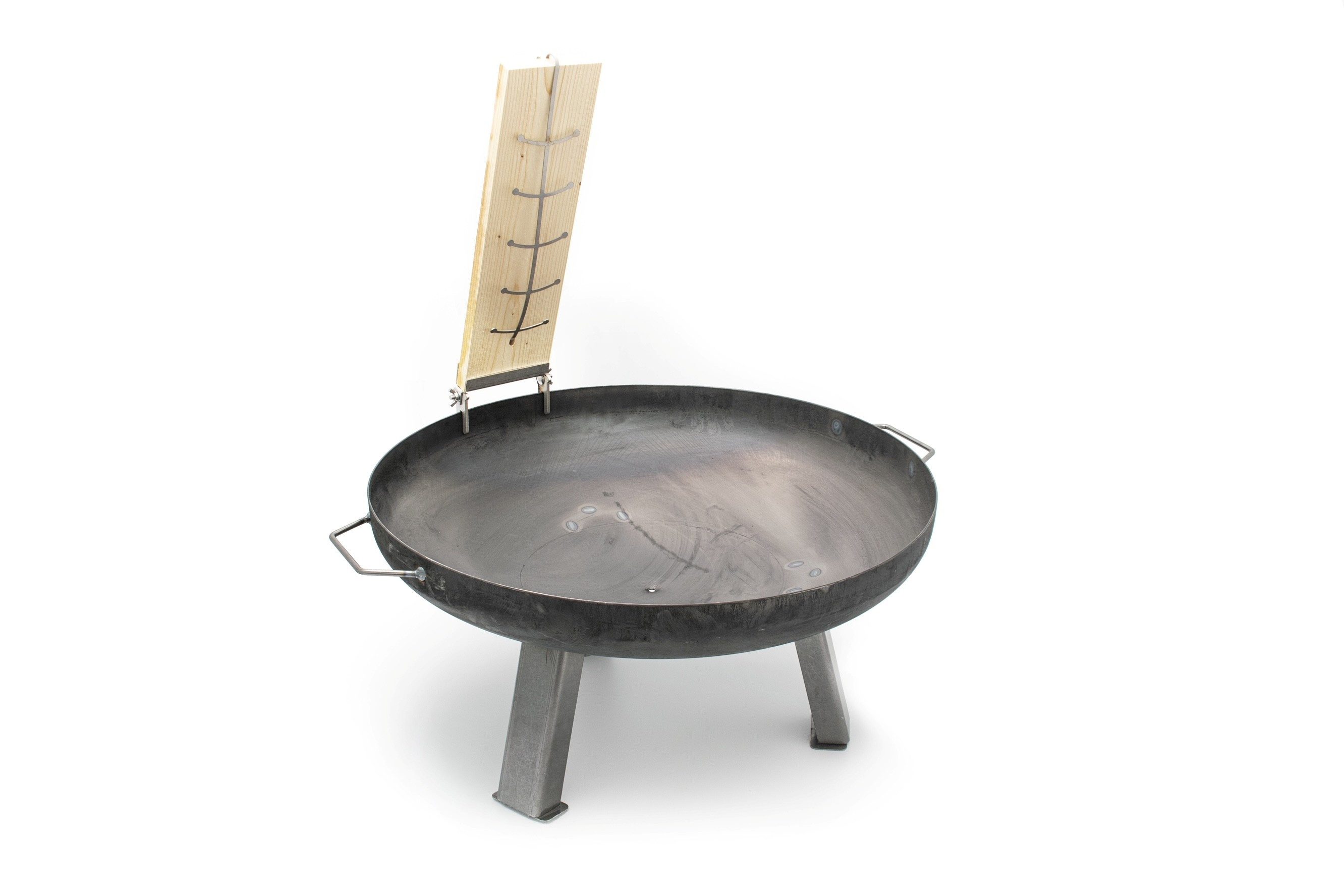 Buschbeck Grillguthalter Flammlachsbrett-Set, Edelstahl, Massivholz, (2 Buchenbretter, 1 Halter, 1 Spange) – Bild 3 von 4
