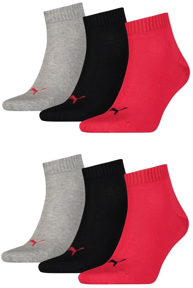 PUMA Sportsocken Puma Quarter Socken Sportsocken im 6er Pack