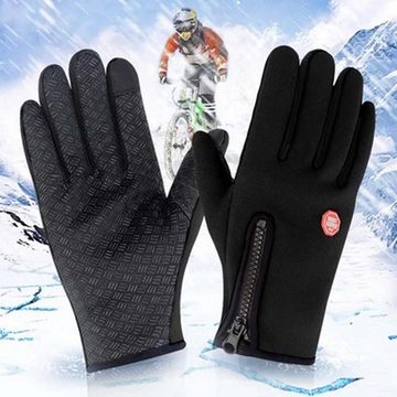 FIDDY Reithandschuhe Winter-Touchscreen-Handschuhe, wasserdicht und winddicht Warm und winddicht, Radfahren, Outdoor-Aktivitäten, wasserdicht