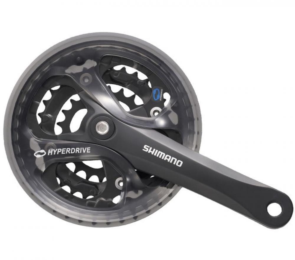 Shimano Fahrradkurbel SHIMANO Kurbelgarnitur ACERA FC-M361 7/8-fach 170 mm 42-32-22 Zähne -