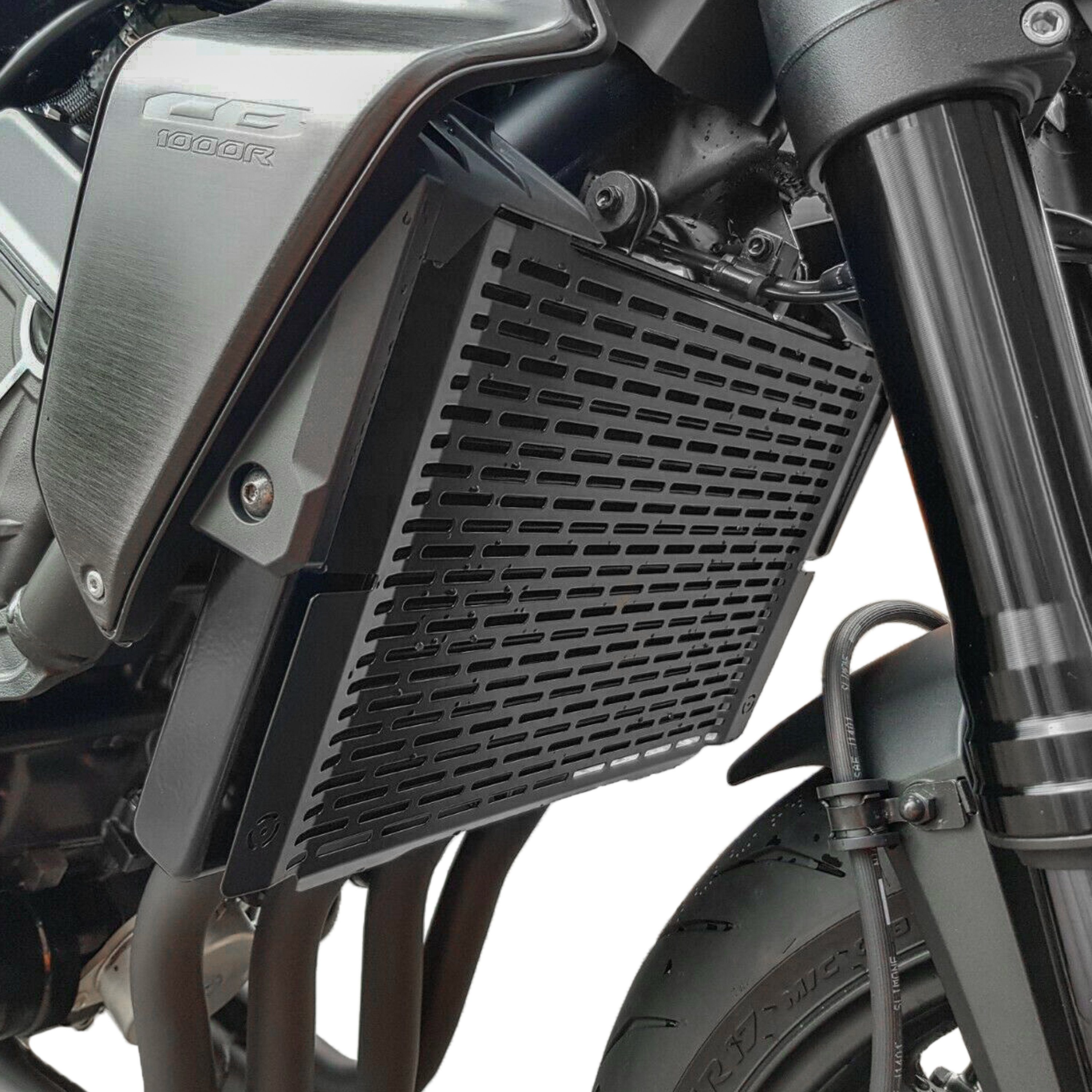 ZIEGER Motorrad-Additiv schwarz, kompatibel Kühlerabdeckung mit R 1000 CB Motorradkühlerabdeckung Honda