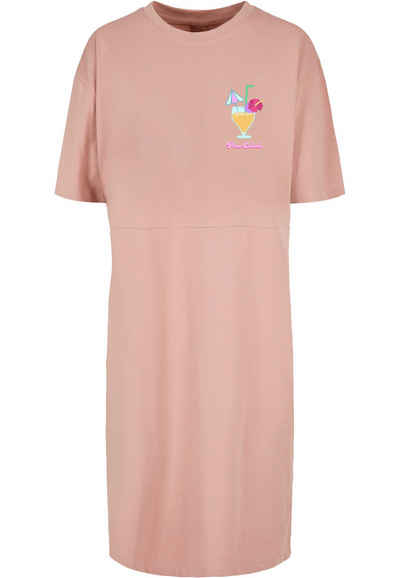 Merchcode Shirtkleid Merchcode Damen Ladies Pina Colada Oversized Slit Tee Dress (1-tlg)