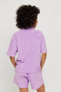 MAZINE Klassische Bluse LULU BLOUSE Lila Vegane Damenhemd