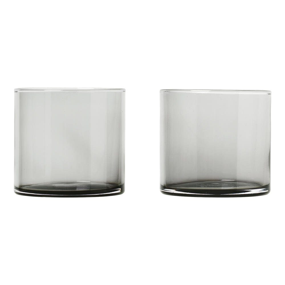 blomus Gläser-Set MERA Set 2 Trinkgläser Wasserglas Trinkglas Glas farbig smoke 200 ml, Glas