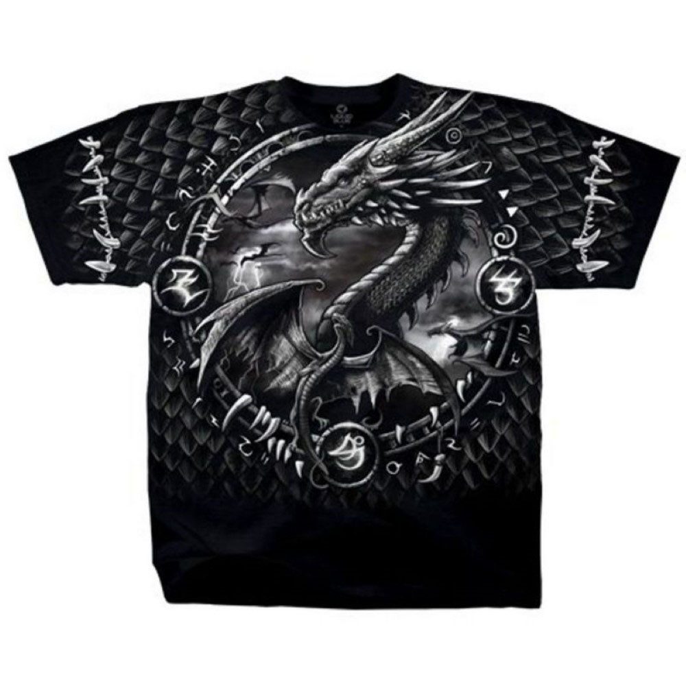 Liquid Blue T-Shirt Dragon Dreamcatcher / Drachen Traumfänger