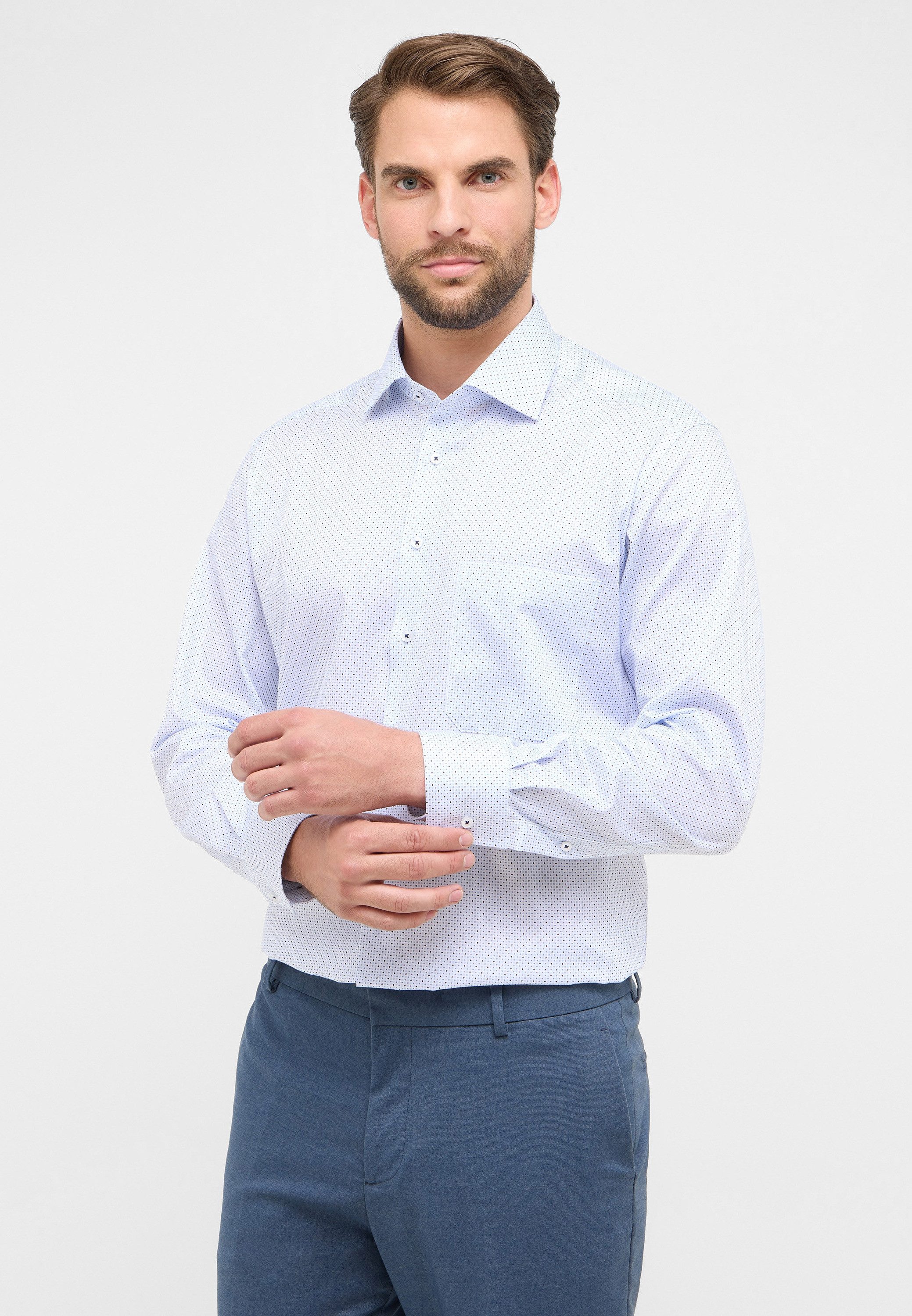 Eterna Langarmhemd COMFORT FIT NON IRON (bügelfrei)