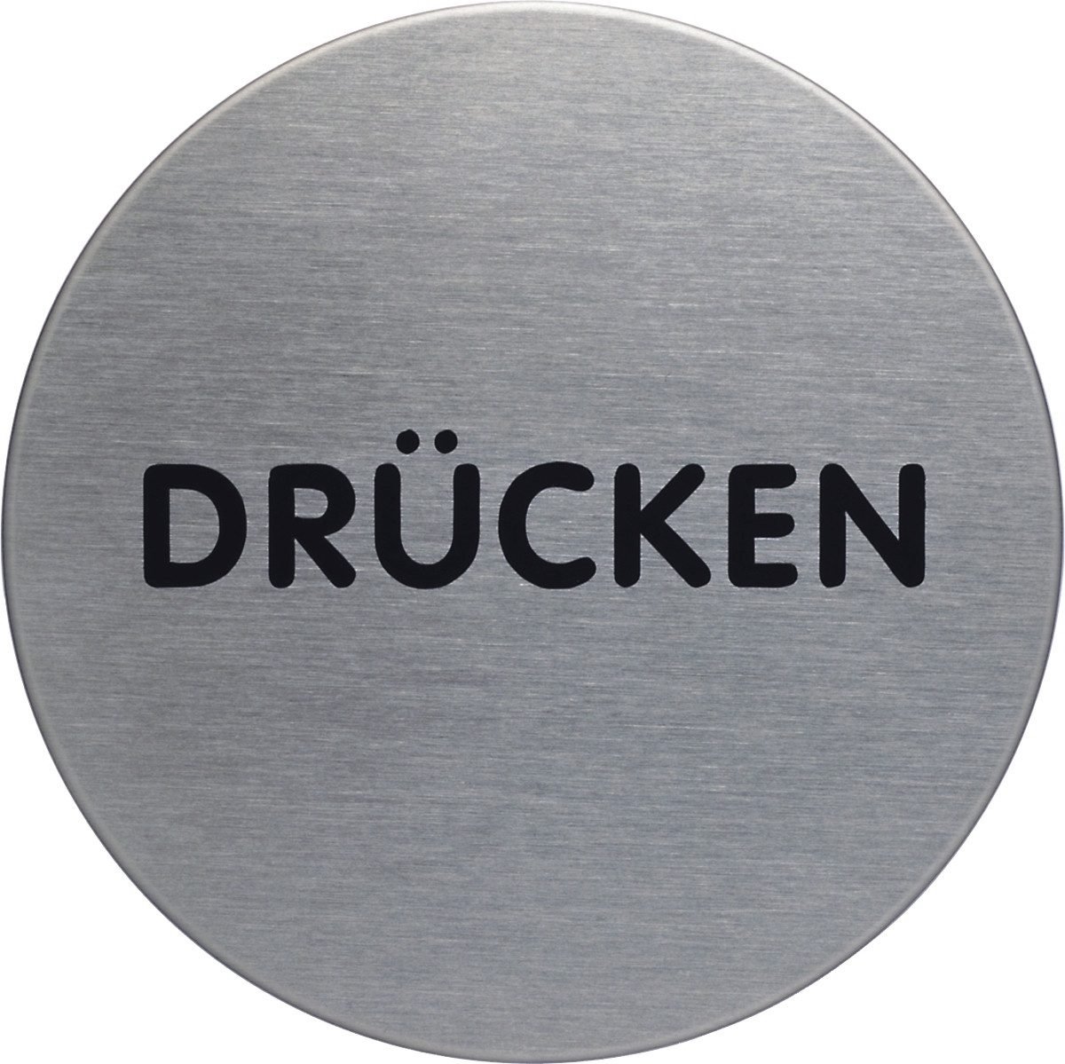 DURABLE Hinweisschild Piktogramm 'Drücken' Edelstahl