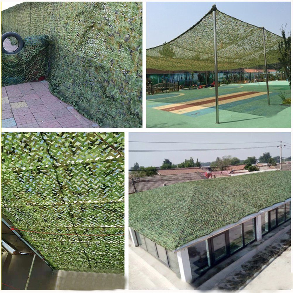 OSTWOLKE Sonnensegel 4X6M Tarnnetz Jagd Camouflage Netz für Dekoration Sonnenschutz, (1-tlg), für Dekoration Sonnenschutz Garten Freizeit Camping Party Outdoor