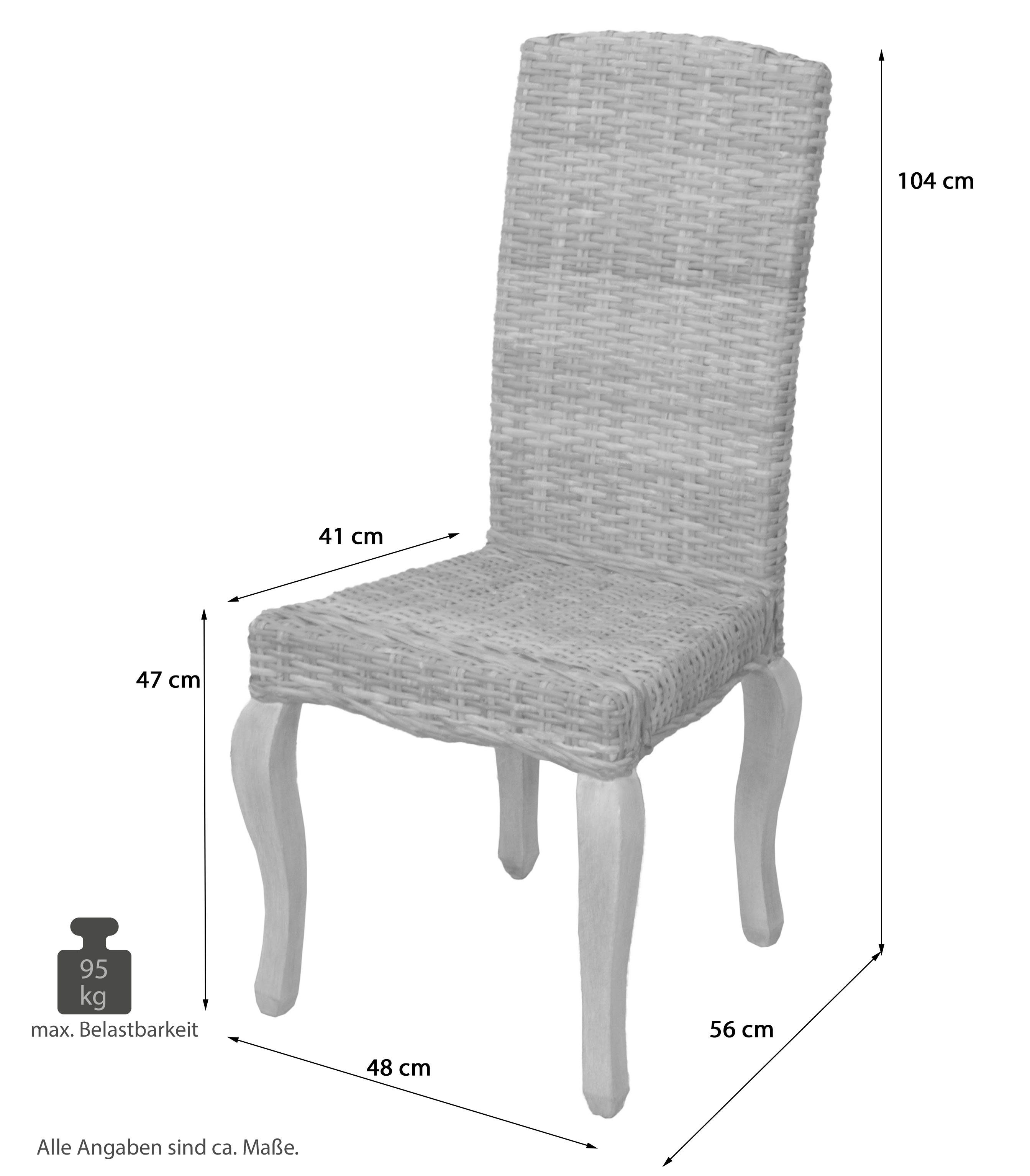 moebel-direkt-online Rattanstuhl Tobias (2 St), 2er-Set (2 Stühle) günstig online kaufen