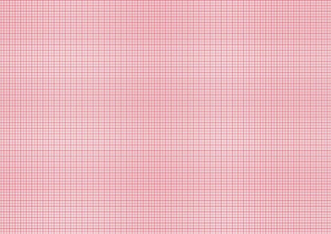 LYSCO Millimeterpapier Konstruktionspapier Block DIN A2 und DIN A3 - 25 Blatt, verleimt, Linienfarbe rot oder blau - Schule, Architekt, Zeichnen, Konstrukteur