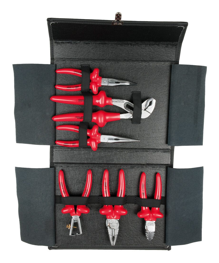 KS Tools Zangenset, 6-tlg., 1000V Zangen-Satz, 6-teilig