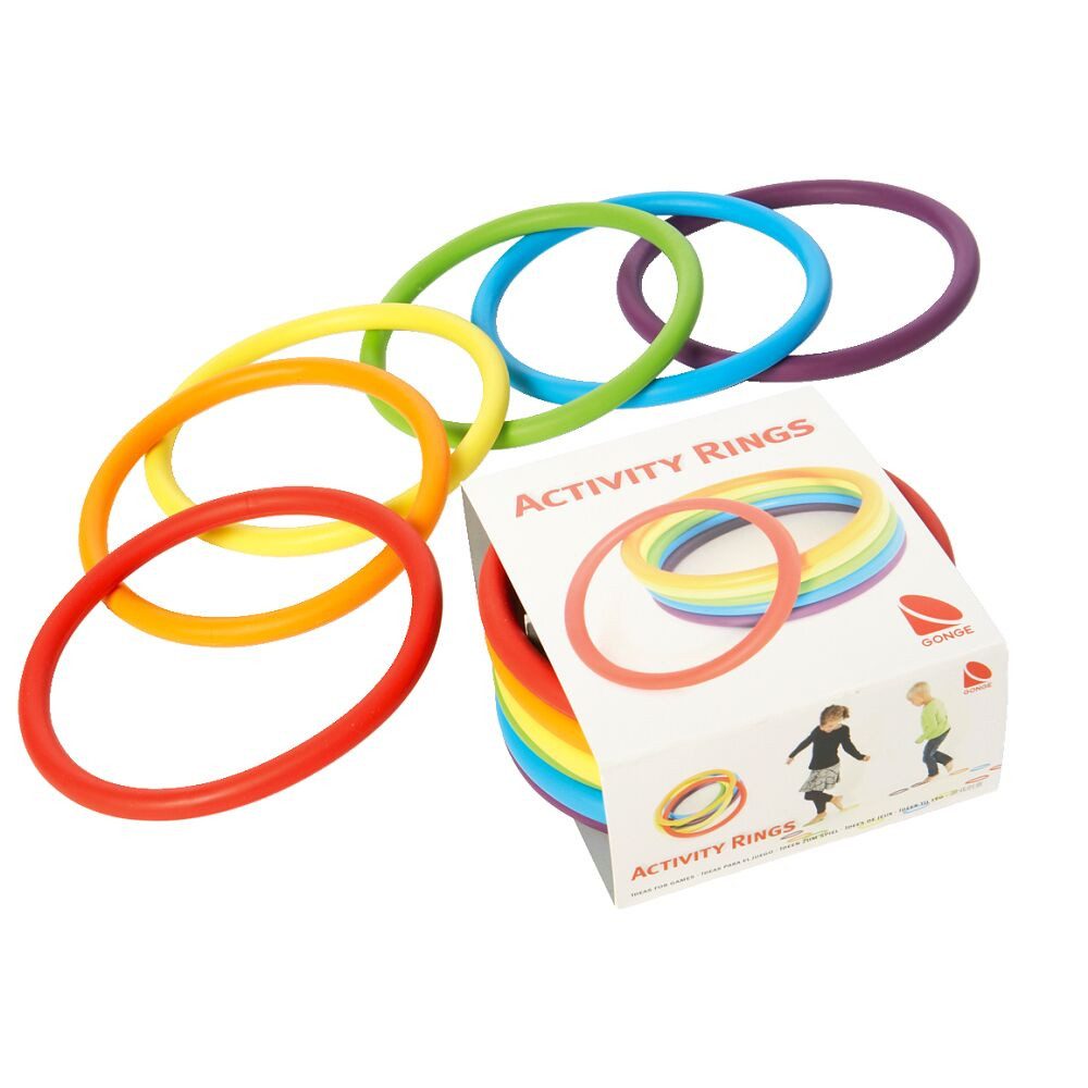 Gonge Spiel Bewegungsspiel Activity Rings, Flexible Ringe für viele fantasievolle Bewegungsspiele