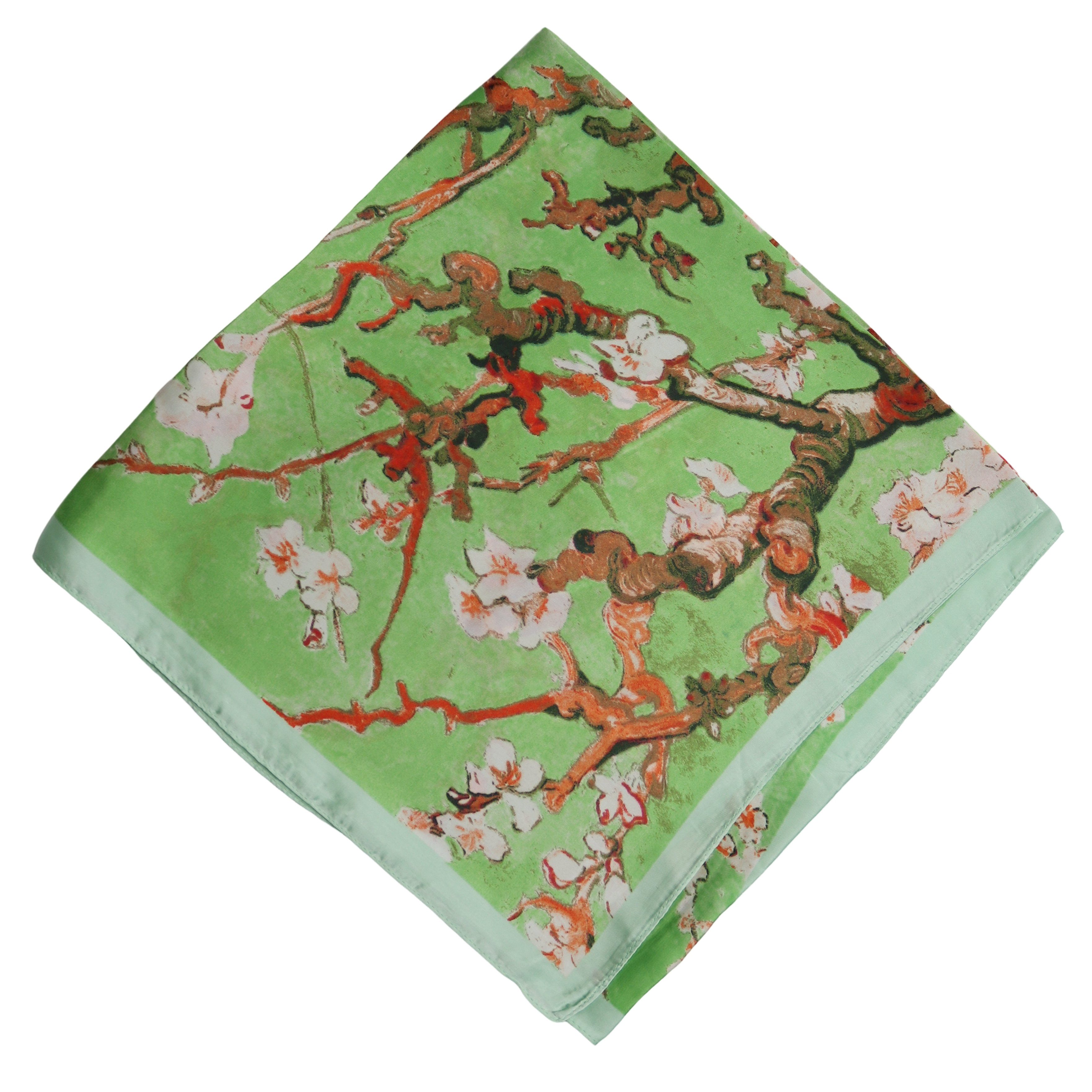 MIRROSI Nickituch Vierecktuch ca. 66x66cm wunderschöne Mustern, Damen Halstuch ideal für Frühling, Sommer oder Herbst