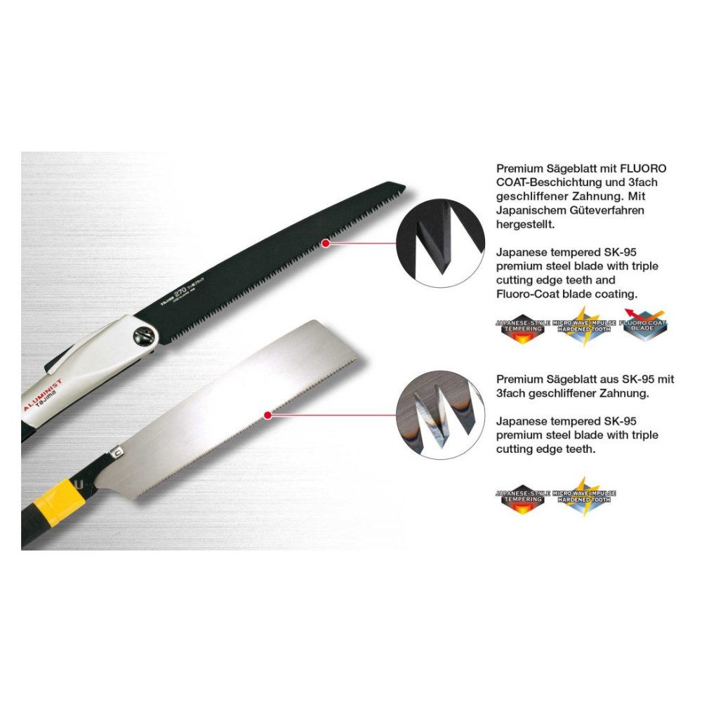 Tajima Sägeblatt Japan Pull Blade Ersatzsägeblatt, 16 Zähne pro Zoll