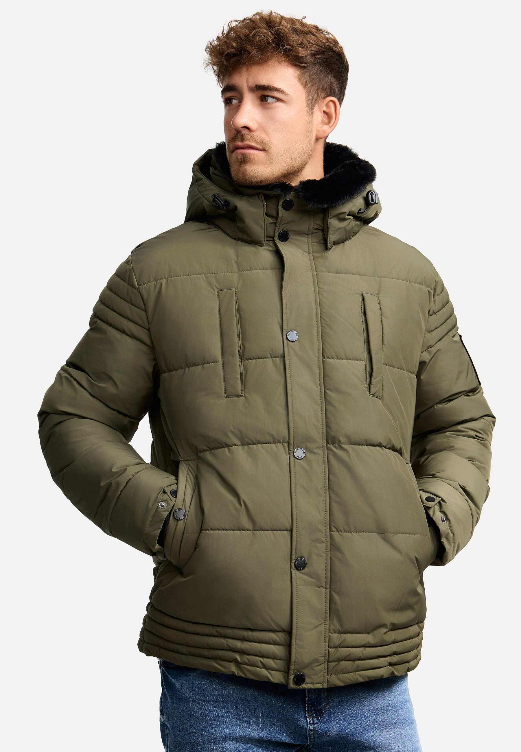 Indicode Winterjacke Herren INBlaise Jacke Winter Herrenjacke