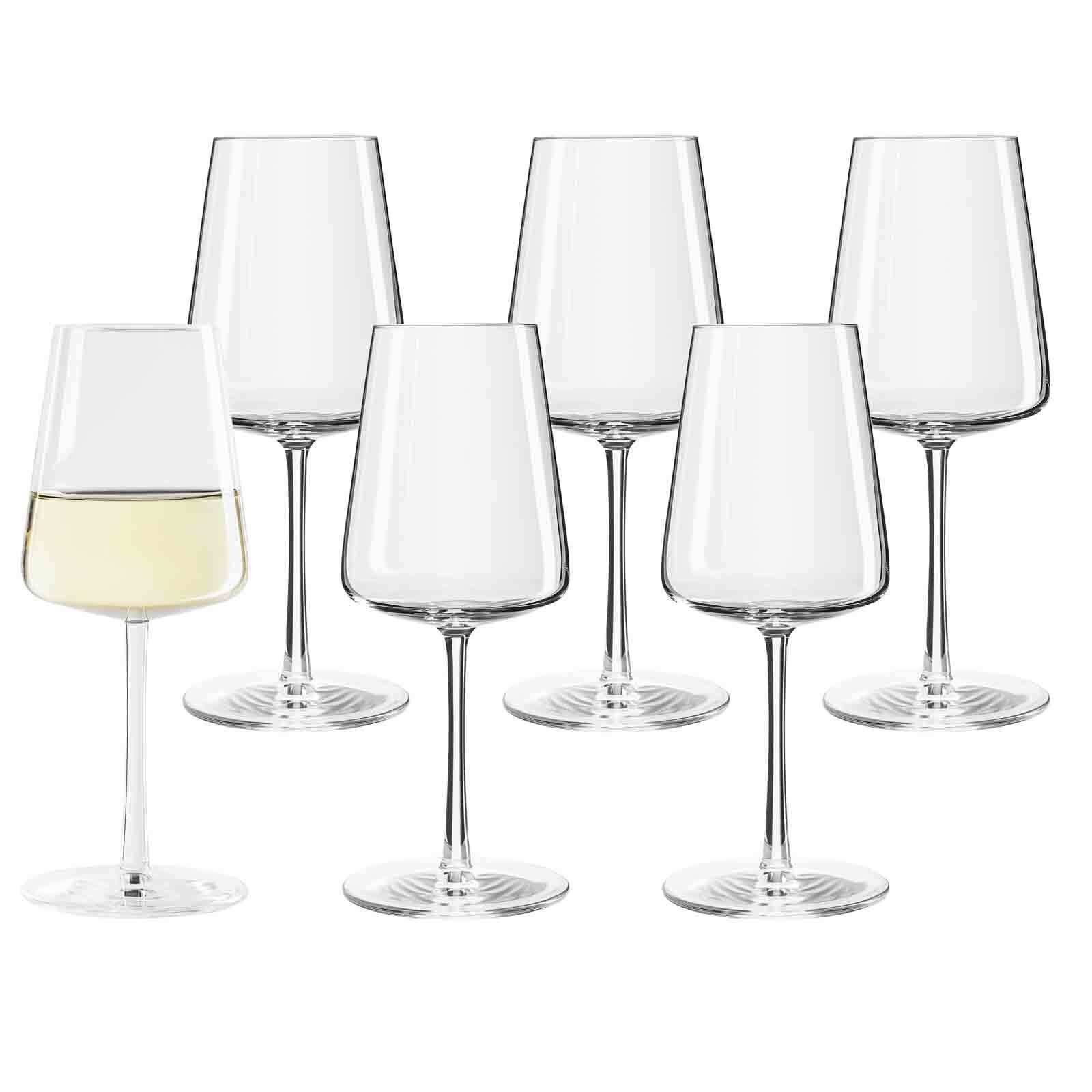 Stölzle Weißweinglas Power Weißweingläser 400 ml 6er Set, 6-tlg., Glas
