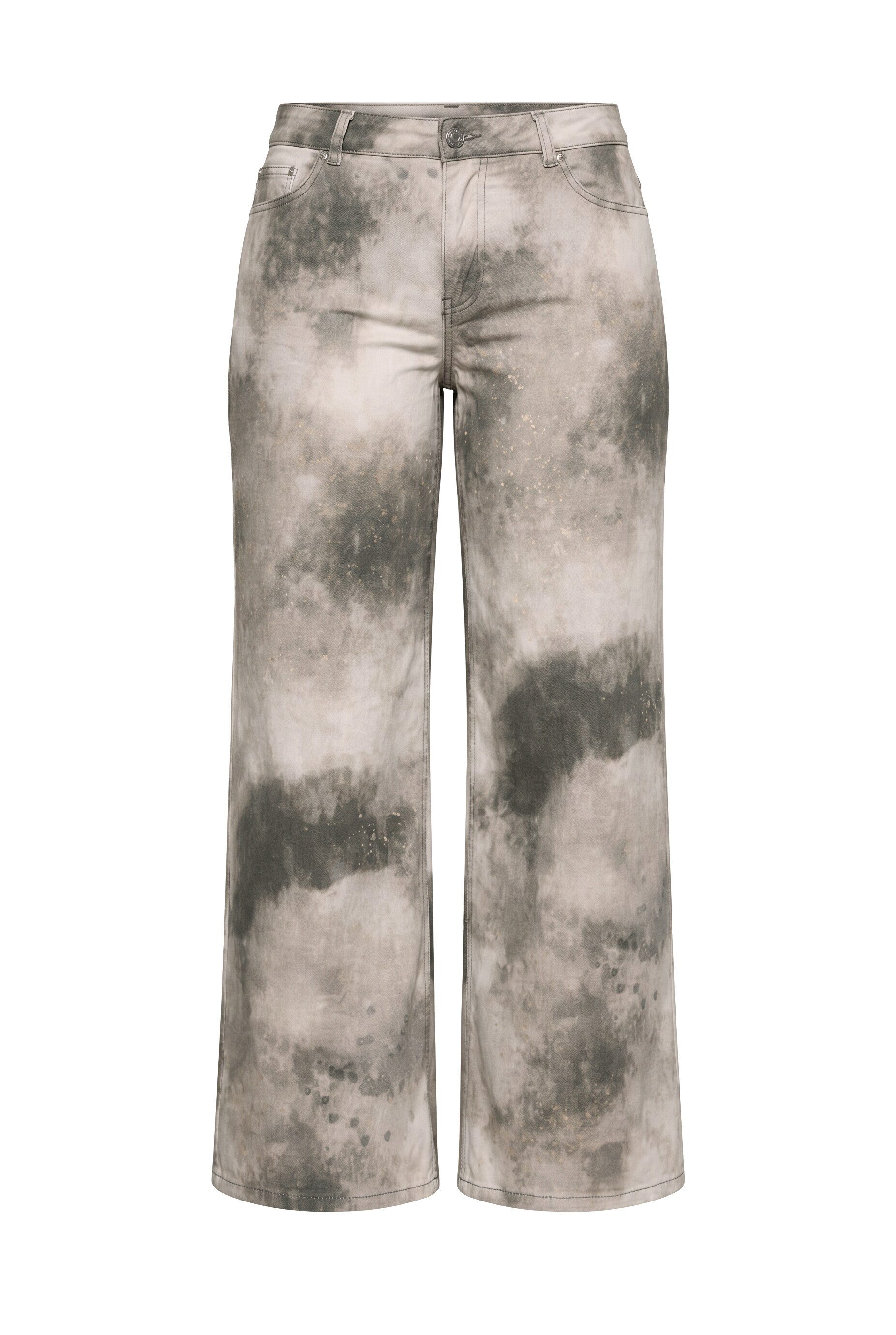 MIAMODA Regular-fit-Jeans Jeans Wide Legs Print 5-Pocket – Bild 2 von 3