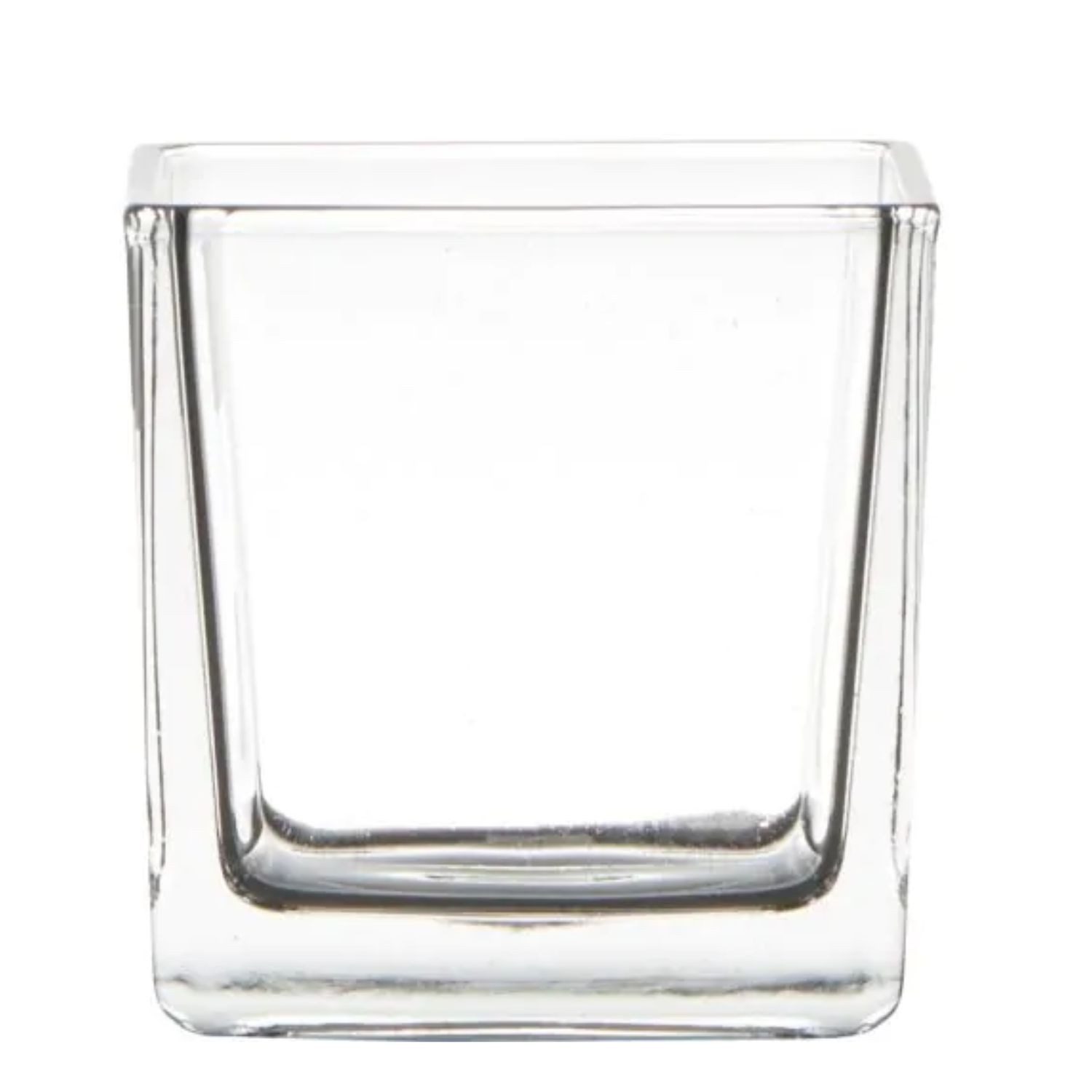Hakbijl Glass Teelichthalter CUBE, Farbe: Transparent, Höhe: 8cm
