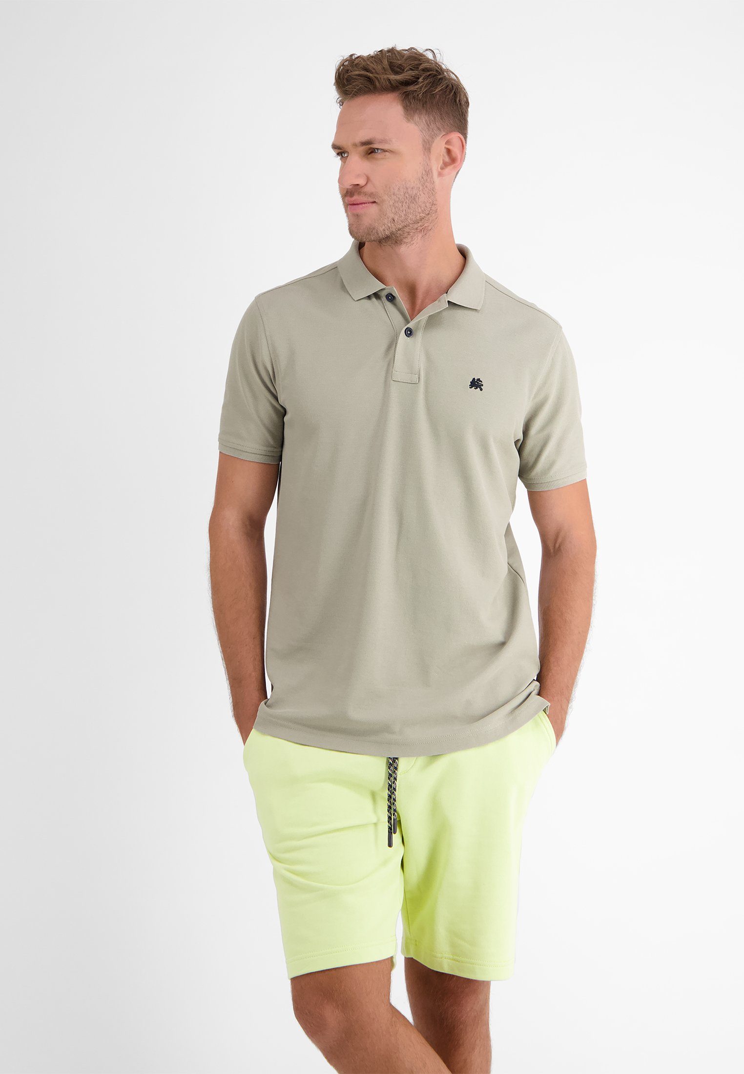 SOFT *Cool in STONE Poloshirt LERROS LERROS Klassischer & Piquéqualität Dry* Polostyle