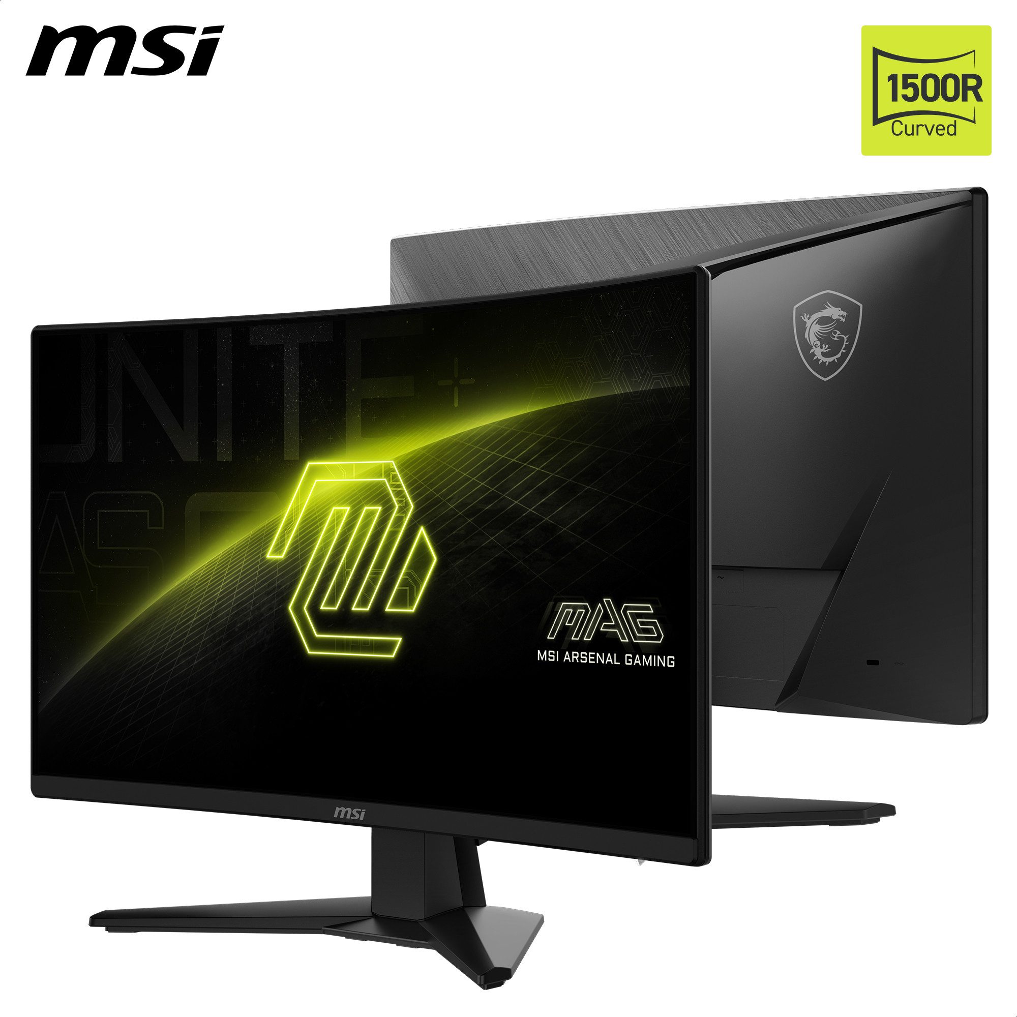 MSI MAG 242C Gaming-Monitor (59,9 cm/24 ", 1920 x 1080 px, Full HD, 1 ms Reaktionszeit, 180 Hz, VA LED, neigbar)