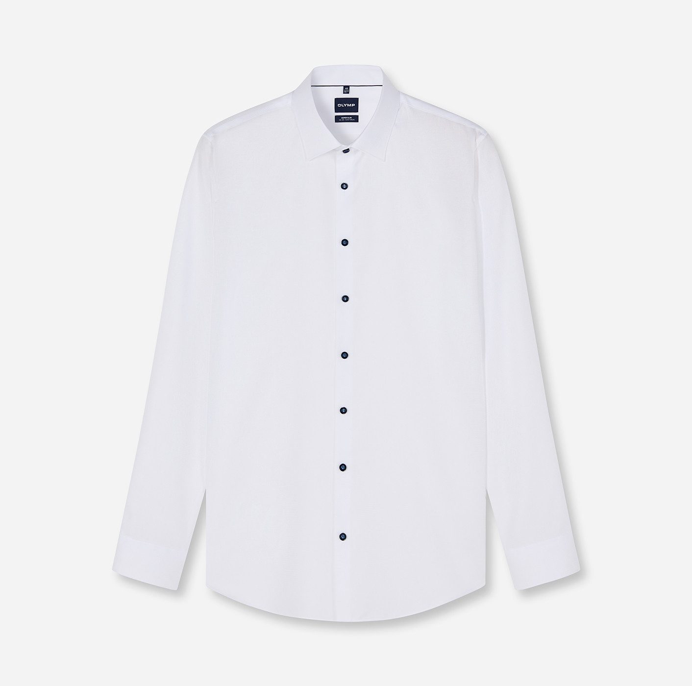OLYMP Langarmhemd No. Six Businesshemd, Kentkragen, Super Slim