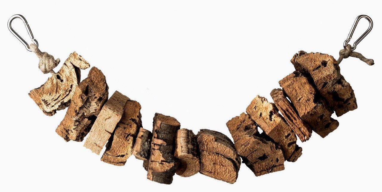 Kork-Deko.de Vogelspielplatz Vogelspielplatz Knabberschaukel aus Korkrinde günstig online kaufen