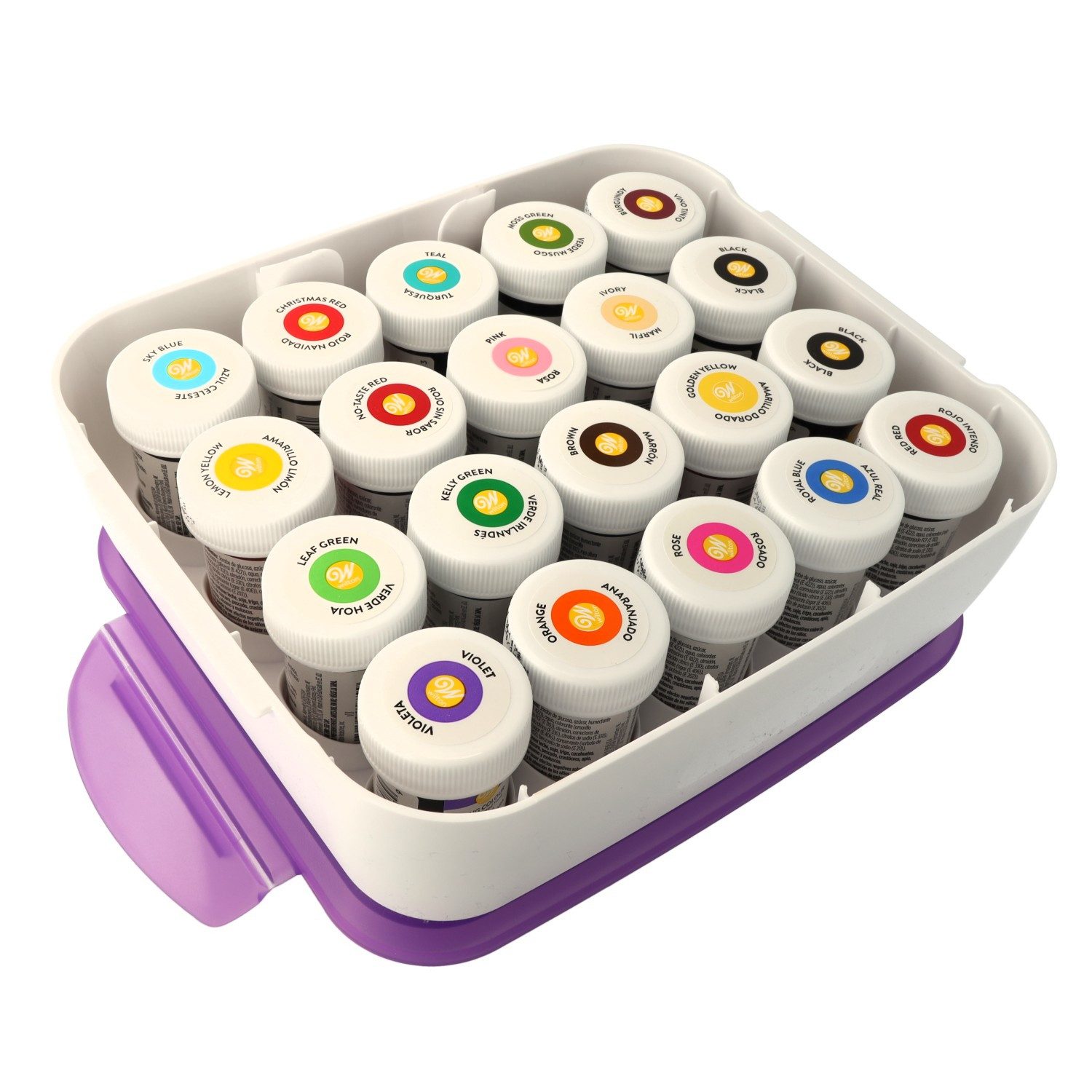 Wilton Backdekoration Wilton Glasurfarben, Gelfarben, Lebensmittelfarben, Icing Colours, (Wilton Organizer)